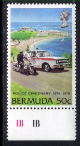 Bermuda 1979 QE2 50ct Police Service Traffic Patrol Umm SG 412  ( L952 )