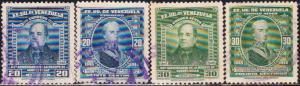 Venezuela #392-393 & C216-C217  Used  Set