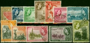 Gold Coast 1952-54 Set of 12 SG153-164 Good Used