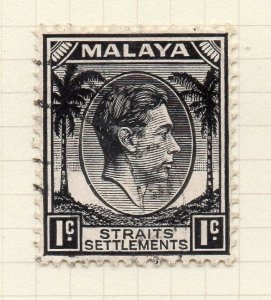 Malaya Straights Settlements 1937 Die I Early Issue Fine Used 1c. 298921