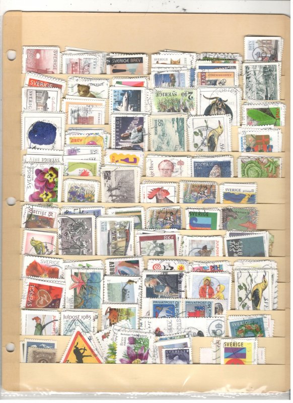 SWEDEN COLLECTION ON STOCK SHEETS, BOTH MINT/USED