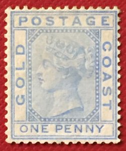 Gold Coast QV 1876-84 1d wmk Crown CC MH SG#5 GC4732