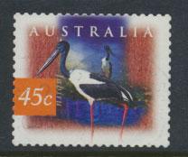 Australia SG 1690d perf 12½ x 13   Used -  Birds stork Jabiru