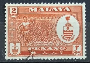 PENANG 1960 2CENTS SG56 USED