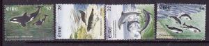 Ireland-Sc#1049-52-unused NH set-Marine Mammals-1997-