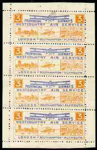 Great Britain 1930's Provincial Airways West County Air S...