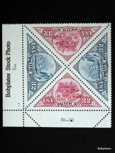 BOBPLATES #3130-1 Pacific 97 Plate Block F-VF NH CV=$2.6 ~See Details for #s/Pos