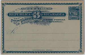 40354 -  NICARAGUA - POSTAL STATIONERY: Higgings & Gage # 35 - DOUBLE CARD