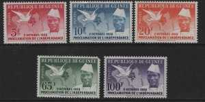 GUINEA 170-174  MNH , SET