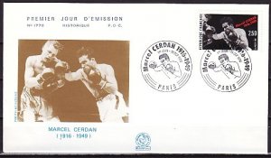 France, Scott cat. 2267. Boxing Champion issue. First day cover.