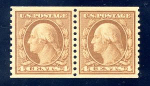 US SCOTT #495 PAIR MINT-XF-SUP-OG-NH GRADED 95 W/ PSE CERT SMQ $225 (6/3/24 GP)