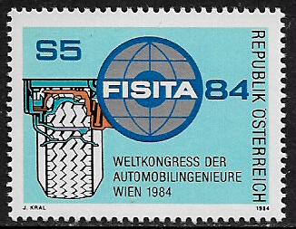 Austria #1271 MNH Stamp - Automobile Engineers