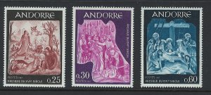 French Andorre Scott 178-180 MNH! 