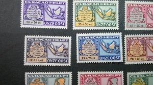 Netherlands Antilles 1946 Airmail Semi-Post. Scott# CB21-CB36 VLH complete (16)