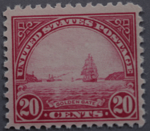 United States #567 20 Cent Golden Gate MNH