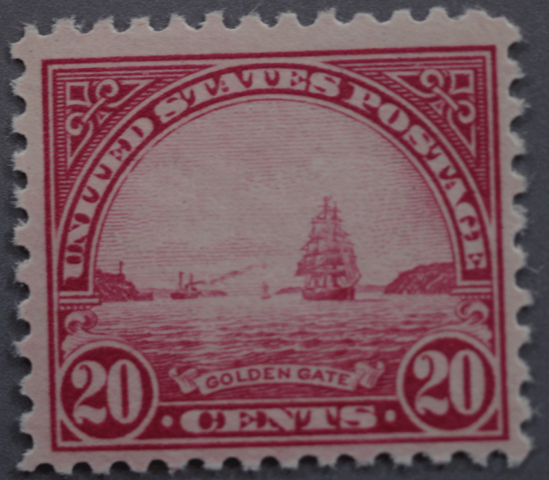 United States #567 20 Cent Golden Gate MNH