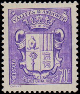 Andorra French Administration #65-77, Complete Set(14), 1936-1942, Hinged