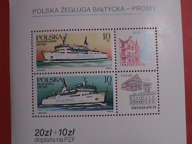 P0LAND STAMP: 1986 SC#2730a FERRY BOATS  S/S  MNH  SHEET - VERY RARE