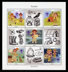 SIERRA LEONE 2023 SCOUTS SHEET MINT NH