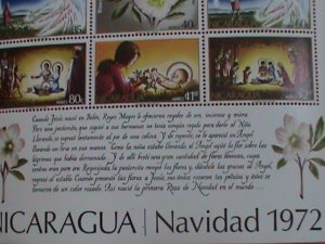 NICARAGUA STAMP: 1972- SC#C821a   CHRISTMAS 1972 -MINT NOT HING S/S SHEET