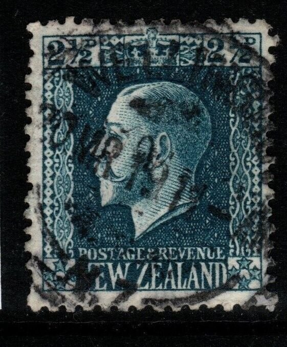 NEW ZEALAND SG419a 1916 2½d BLUE p14x14½ USED