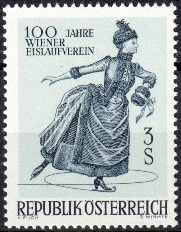 Austria #785  MNH - Ice Skating (1967)