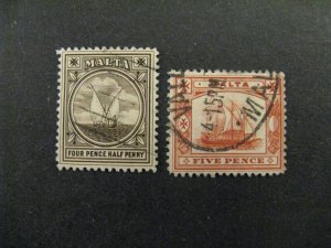 Malta #15-16 Used p2406.7057