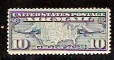 #C7 Planes and Map Airmail Single Mint Hinged