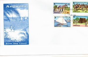 Anguilla 1982 Sc 502-5 Commemorative Perforate FDC