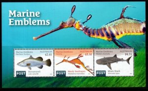 AUSTRALIA 2024 MARINE EMBLEMS M/SHEET MNH