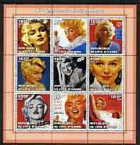 IVORY COAST - 2002 - Marilyn Monroe #3 - Perf 9v Sheet - M N H - Private Issue