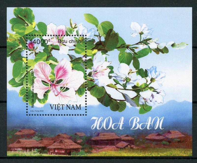 Vietnam 2018 MNH Hoa Ban Flowers 1v M/S Flora Nature Stamps