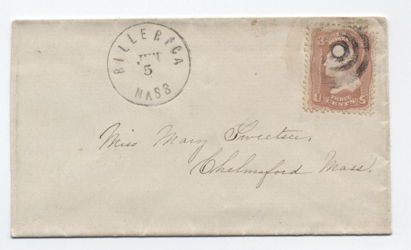 1860s Billerica MA #65 cover [h.4815]