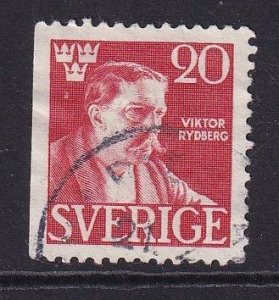 Sweden #365  used 1945 Rydberg  perf. 12 1/2   Imperf. left  20o