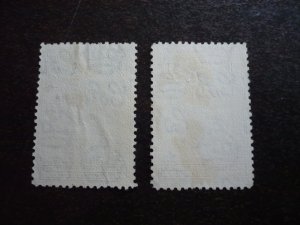 Stamps - Bechuanaland - Scott# 124-125 - Used Part Set of 2 Stamps