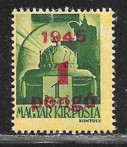Hungary 686: 1p on 1p Crown of St. Stephen, MHR, F