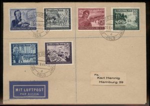 Germany WWII Occupied Norway 1944 Dienstpost Oslo Cover G100434