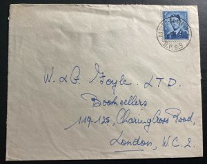 1956 Belgium Forces Military Post Office In Germany cover To London England