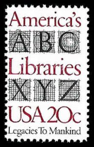 PCBstamps   US #2015 20c American Libraries, MNH, (8)