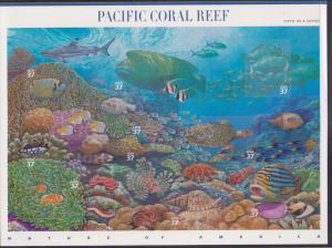 3831 a-j Pacific Coral Reef Nature of America MNH Singles