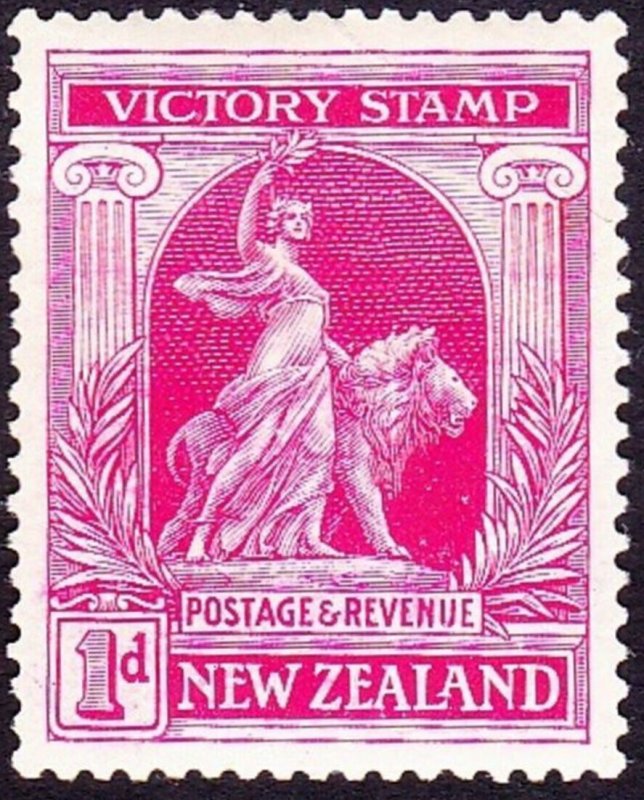 NEW ZEALAND 1920 1d Bright Carmine SG454a MH