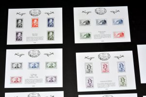 FRANCE 2014-2018 - TREASURES OF PHILATELY 53 S/S Sets W/Yvert/Tellier Album *GEM