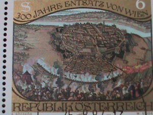 AUSTRIA-1987-300TH ANNIVERSARY OF OLD CITY-VON WUEN- CTO S/S VF-LAST ONE