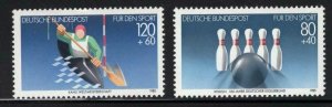 Germany Bund Bowling Kayak Semi-Postal # B628-B629 B628 - B629 MNH