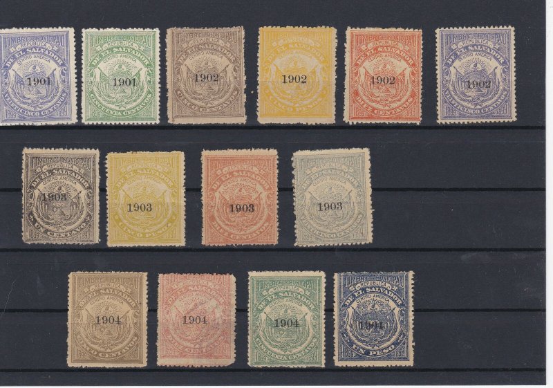 Salvador 1902-1905 Revenue stamps Ref: R4198