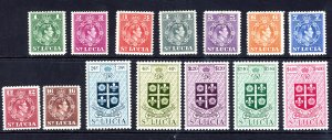 St. Lucia 135-148 MH 1949