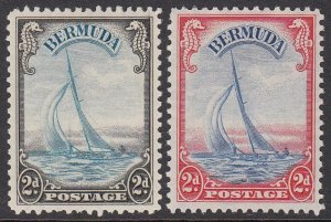 Bermuda 109-109A, SG112-112a MVLH / MNH CV $53.65