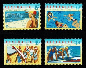 Australia 1994 Lifesaving Centenary  Set of 4 MNH