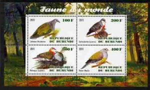 Burundi 2011 Fauna of the World - Pigeons & Doves per...