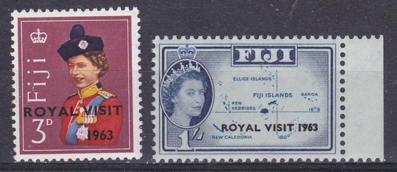 Fiji 196-97 MNH 1963 Royal Visit